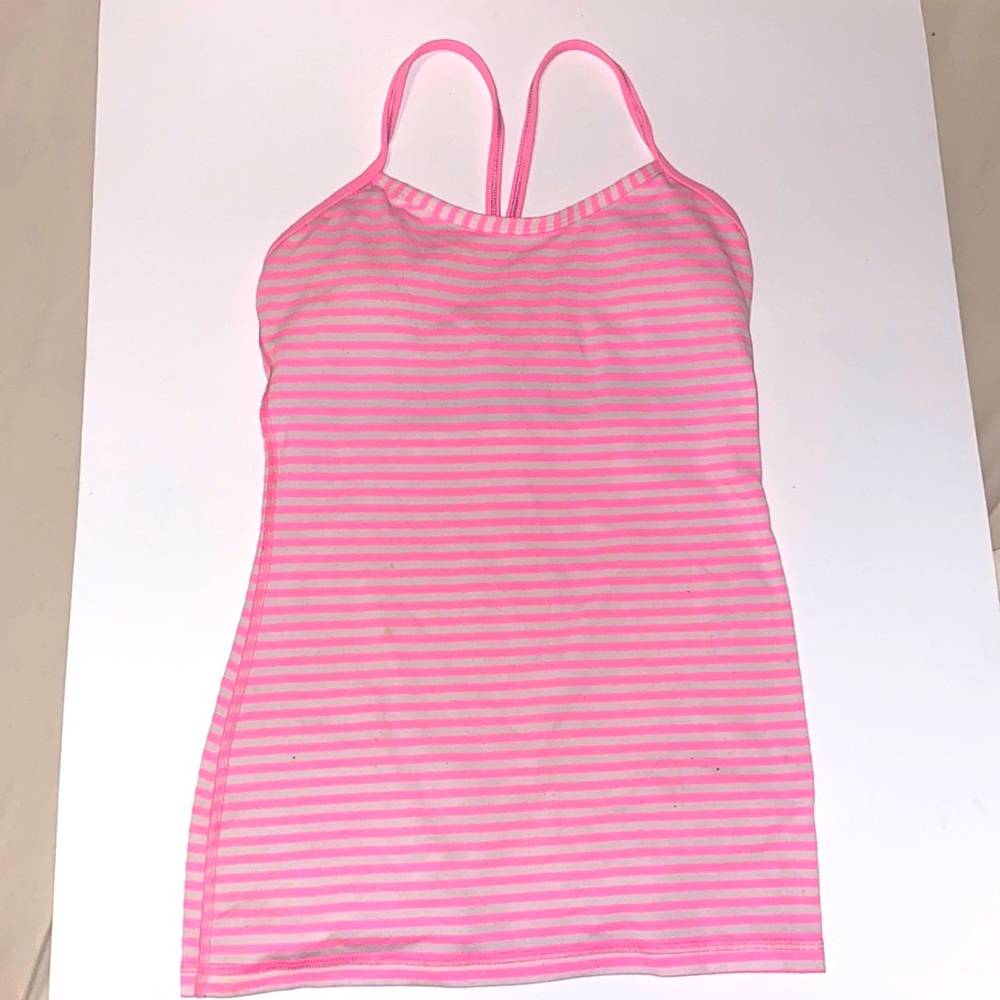 Very rare Lululemon pink strip top
